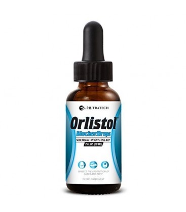 Orlistol BlockerDrops - Pratique gouttes sublinguales que l'aide de perte de poids par l'absorption des Inhibiting glucides et d