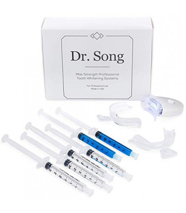 Kit blanchiment des dents Dr Song Teeth 35% Peroxyde de Carbamide 4 seringues avec Lumière