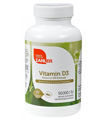 Vitamin D3 50,000IU 120 Capsulses Zahler
