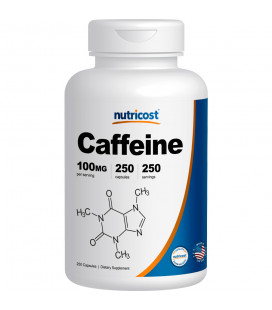 Nutricost caféine pilules de 100 mg par portion 250 capsules