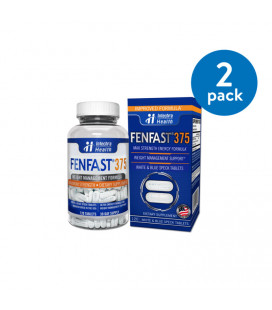 (2 Pack) FENFAST 375 Force maximum Complément alimentaire Formule Gestion du poids 120 Count