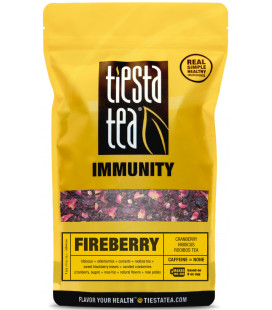 L'immunité Tiesta thé Fireberry Loose Leaf Tisane Mélange sans caféine 1 Lb Sac en vrac