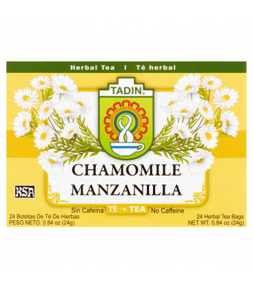 (4 Pack) Tadin Herb - Tea Co. Camomille Tisane caféine 24 sachets de thé