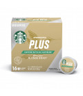 Starbucks Café plus Blonde Roast 2X caféine simple tasse de café pour Keurig Brewers une boîte de 16 (16 Total K-Cup pods)