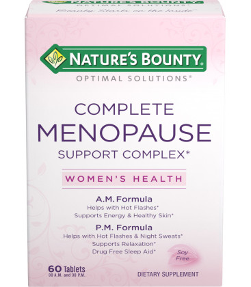 Nature's Bounty Optimal Solutions ménopause Soutien complexe 60 count