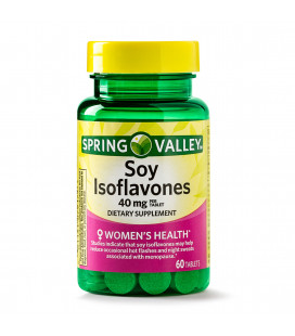 Spring Valley Isoflavones de soja comprimés 40 mg 60 Ct