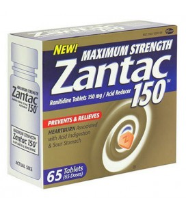 Maximum Strength Zantac 150 Acid Reducer, 65-Count Bottle