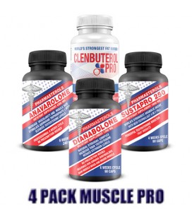 PACK VIP PRO MUSCLE 4 PRODUITS