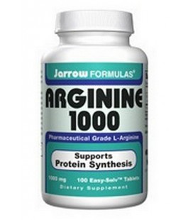 Jarrow Formulas L-Arginine 1000mg, 100 Tablets