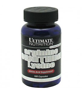 Ultimate Nutrition Arginine Ornithine Lysine Capsules, 100-C