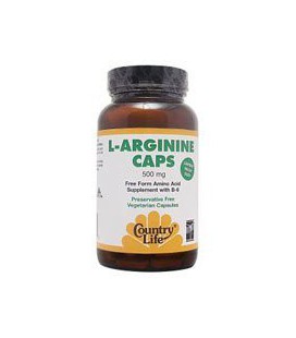 Country Life - L-Arginine Caps, 500 mg, 100 capsules