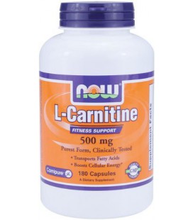 NOW Foods L-Carnitine 500mg, 180 Vcaps