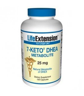 Life Extension - 7-Keto DHEA métabolite 25 mg 100 caps (pack de 2)