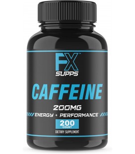 Fx Supps Caféine 200 mg pilules (200 Capsules)