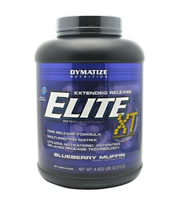 Dymatize Nutrition Elite XT Protein Powder, Blueberry Muffin, 61 Servings, 4.433 Pound