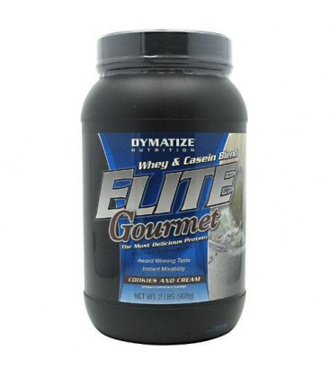Dymatize Nutrition Gourmet Elite, Cookies and Cream, 2-Pound