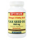 Optimum Flax Seed Oil Softgels, 1000 Mg, 100 Count