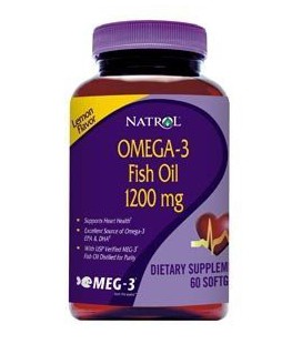 Omega-3 Fish Oil 1200 mg 60 Soft Gels 60 Softgels