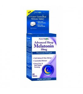 Advanced Sleep Melatonin, Maximum Strength, 10 mg, 60 Tablets ( Multi-Pack)