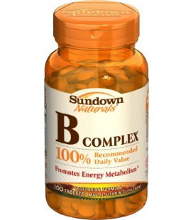 Sundown Vitamin B Complex, 100 Tablets (Pack of 6)