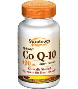 Sundown Q-Sorb Super Potency Co Q-10, 400 mg, 24 Softgels