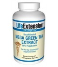 Life Extension Decaffeinated Mega Green Tea Extract 98% Polyphenolds, Vegetarian Capsules, 100-Count