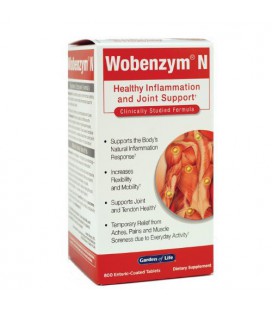 Marlyn Naturally Wobenzym N Enteric Coated Tabs, 800-Count Bottle