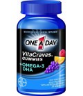 One A Day Vitacraves Plus Omega-3 DHA Gummies, 80-Count