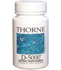 Thorne Research - D-5000 (5000 IU Preservative Free Vitamin D3) - 60's