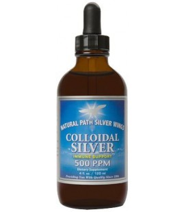 Natural Path Silver Wings Dietary Mineral Supplement, Colloidal Silver, 500 PPM, 4 fl. oz. / 120 ml