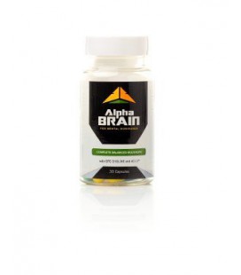 Alpha Brain By Onnit Labs - Advanced Brain Booster Nootropic Supplement 30 Ct - As Seen on the Joe Rogan Experience