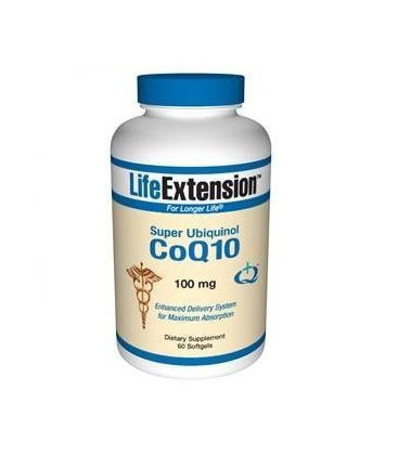 Life Extension Super Ubiquinol Coq10 100 Mg Softgel, 60-Count
