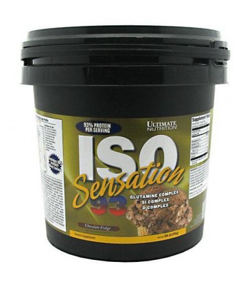 ULTIMATE NUTRITION ISO SENSATION CHOC FUDGE, 5LB Tub