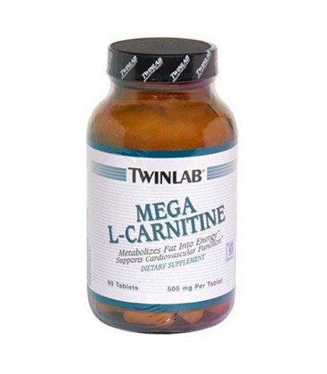 Twinlab Mega L-Carnitine 500mg, 90 Tablets