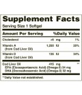 Nature's Bounty Omega-3 Norwegian Cod Liver Oil, 100 Softgel