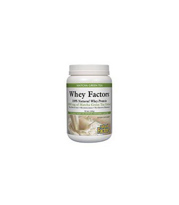 Natural Factors Whey Factors, Matcha Green Tea, 12-Ounce