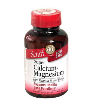 Schiff Super Calcium-Magnesium, Softgels, 90 softgels