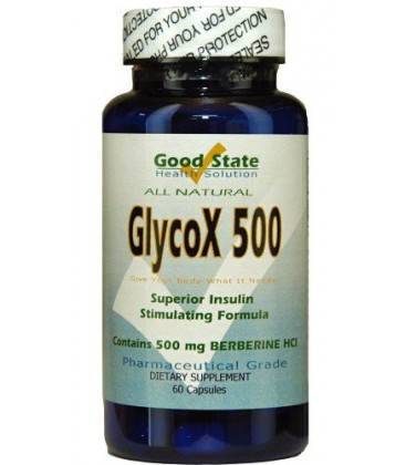 GlycoX 500 with Berberine HCL 500mg 60 Capsules