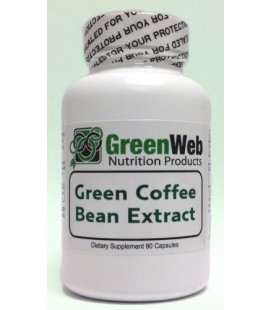 Green Web brand Green Coffee Bean Extract, 90 capsules, 500mg, Pure Green Coffee Extract