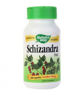 Nature's Way Schizandra Fruit, 100 Capsules  (Pack of 2)