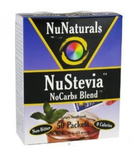 NuNaturals Nustevia Nocarbs Blend, 50 Packets