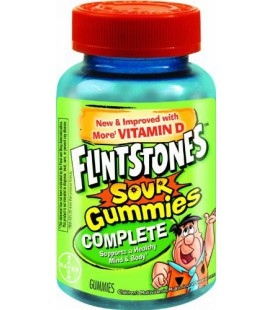 Flintstones Children's Complete Multivitamin Sour Gummies, 60-Count (Pack of 2)