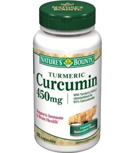 Nature's Bounty Turmeric/Curcumin, 60 Capsules, 450 Mg