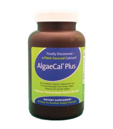 AlgaeCal Plus - Plant Source Calcium Supplement - 90 Veggie Caps