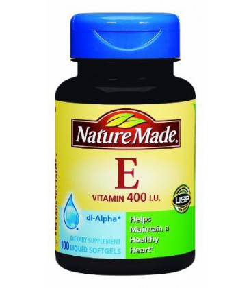 Nature Made Vitamin E 400IU, 100 Softgels (Pack of 3)