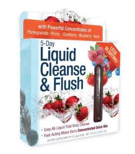 Applied Nutrition 5-Day Liquid Cleanse & Flush, Fast-Acting Mixed Berry Total Body Cleanse, 10-Twist Tubes Box