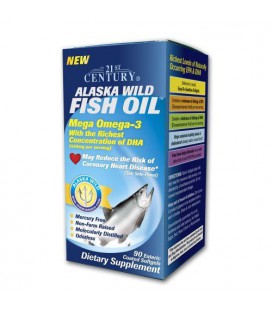 21st Century Alaska Wild Fish Oil Softgels, 90-Count