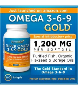 Omega 3-6-9 GOLD - 1200 mg (180 softgels)