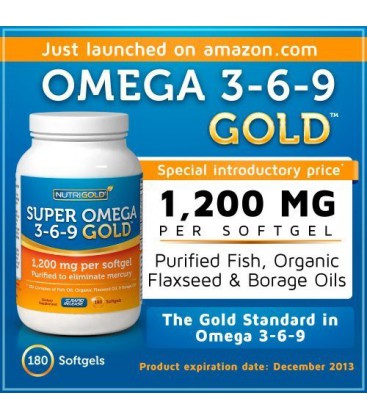 Omega 3-6-9 GOLD - 1200 mg (180 softgels)
