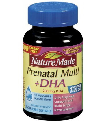Nature Made Prenatal plus DHA Softgels, 60 Count